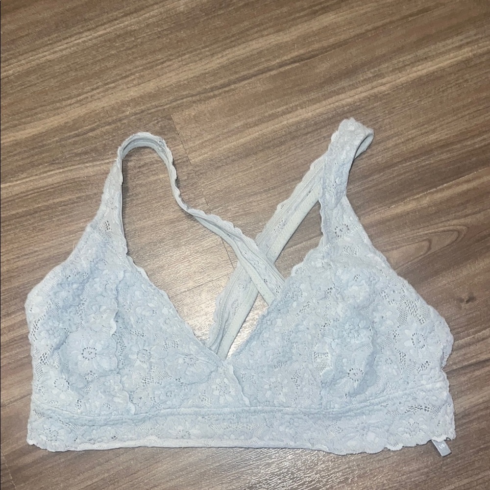 Aerie Lace Bralette in gray